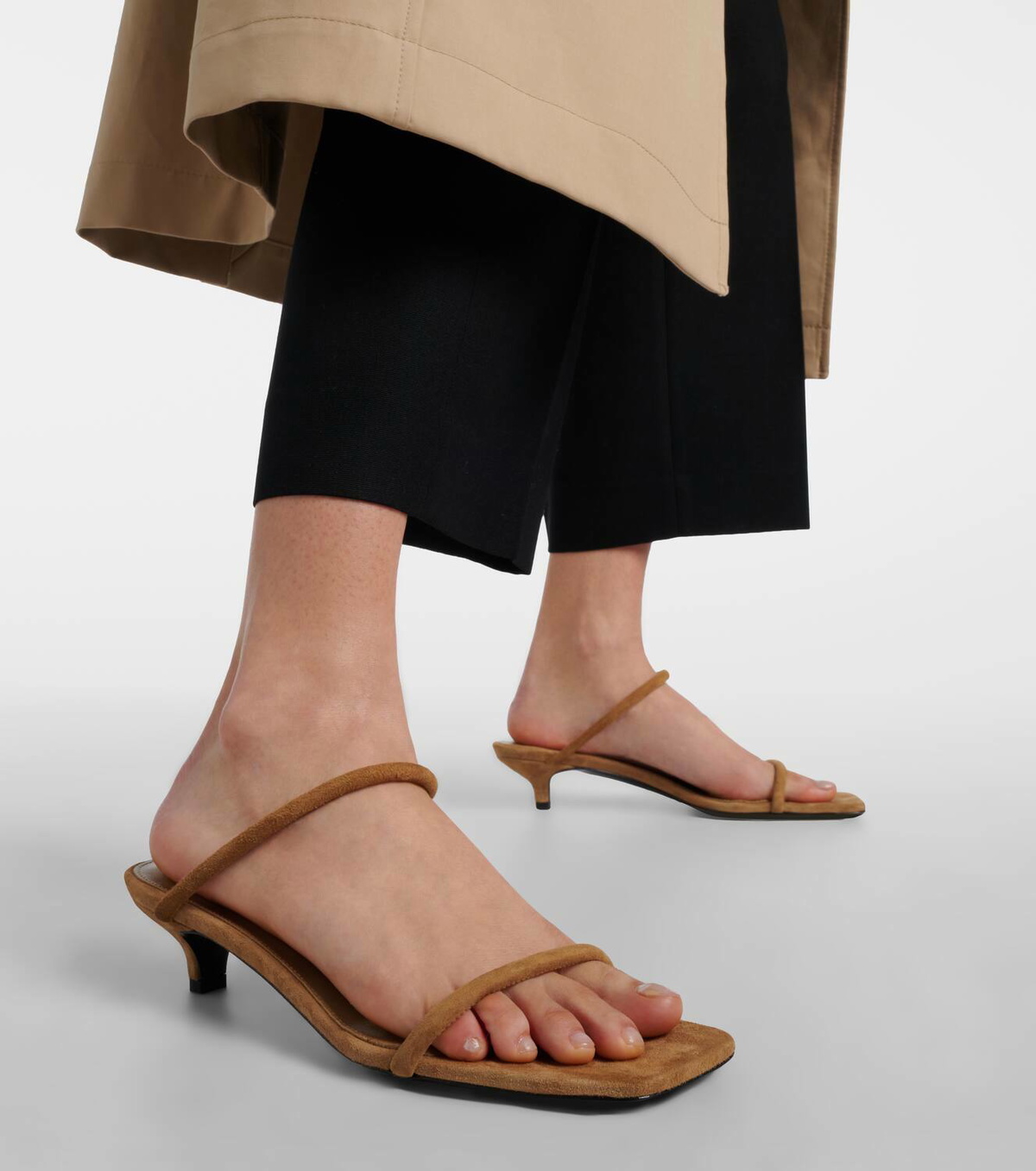 Toteme Minimalist suede sandals Toteme