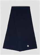 Logo Patch Scarf in Blue