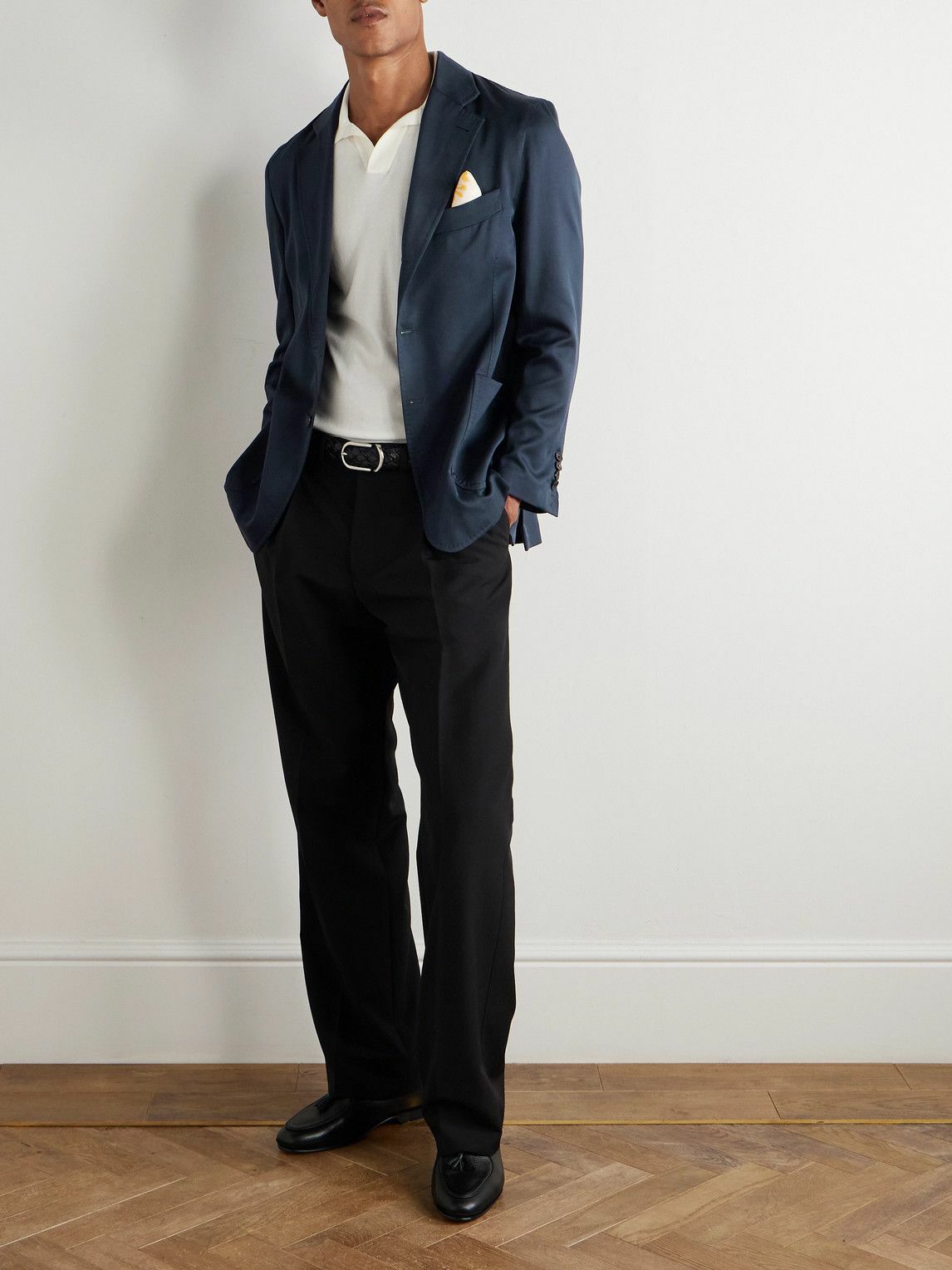 Rubinacci - Silk-Twill Blazer - Blue