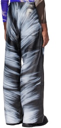 Gerrit Jacob SSENSE Exclusive Black & Blue Leather Pants
