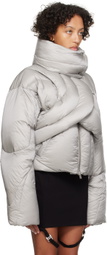 HELIOT EMIL Gray Connective Down Jacket