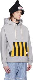 Charles Jeffrey LOVERBOY Gray Patch Ears Hoodie