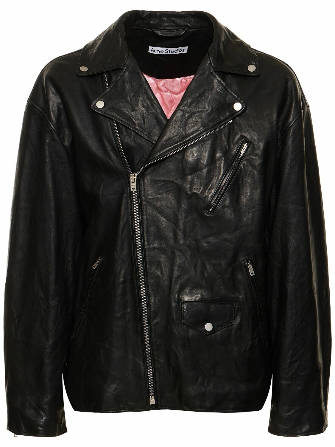 Photo: ACNE STUDIOS - Liker Distressed Leather Jacket