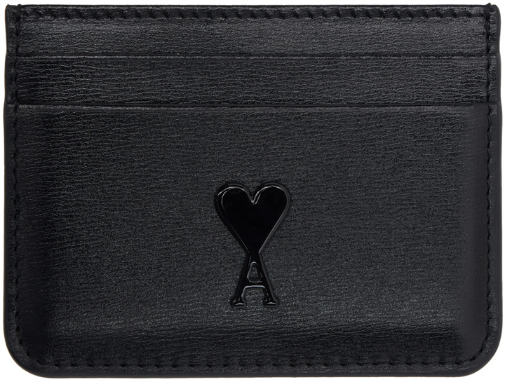 Photo: AMI Paris Black Ami de Cœur Card Holder