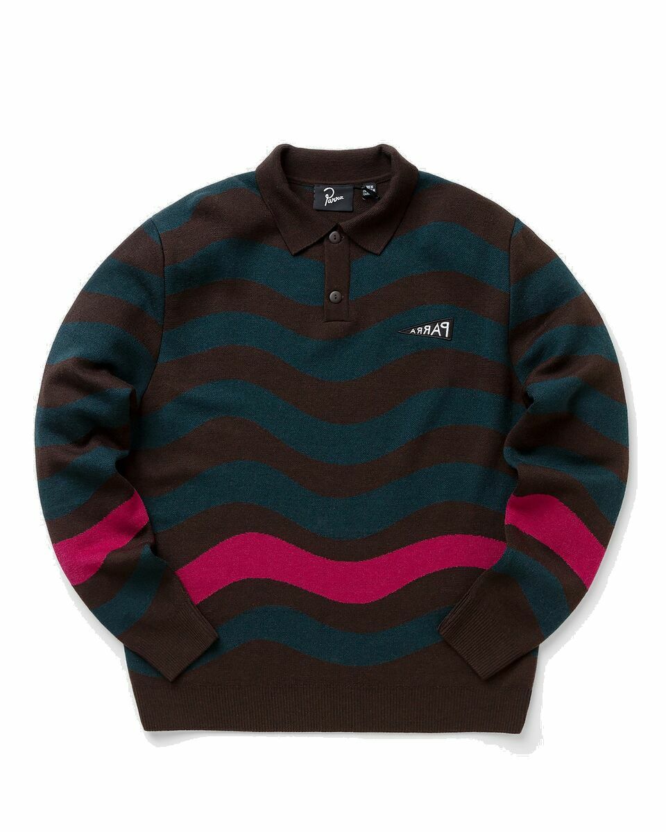 Photo: By Parra One Weird Wave Knitted Pullover Brown - Mens - Pullovers