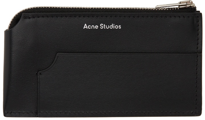 Photo: Acne Studios Black Zip Card Holder