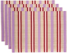 The Conran Shop Pink & Red Le Sol Placemat Set, 4 pcs