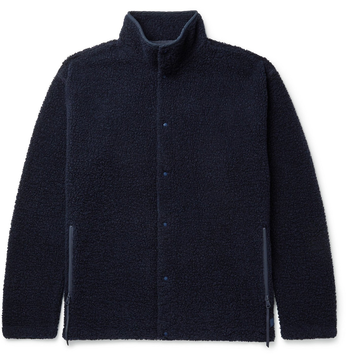 nanamica - Wool-Blend Fleece Jacket - Blue Nanamica