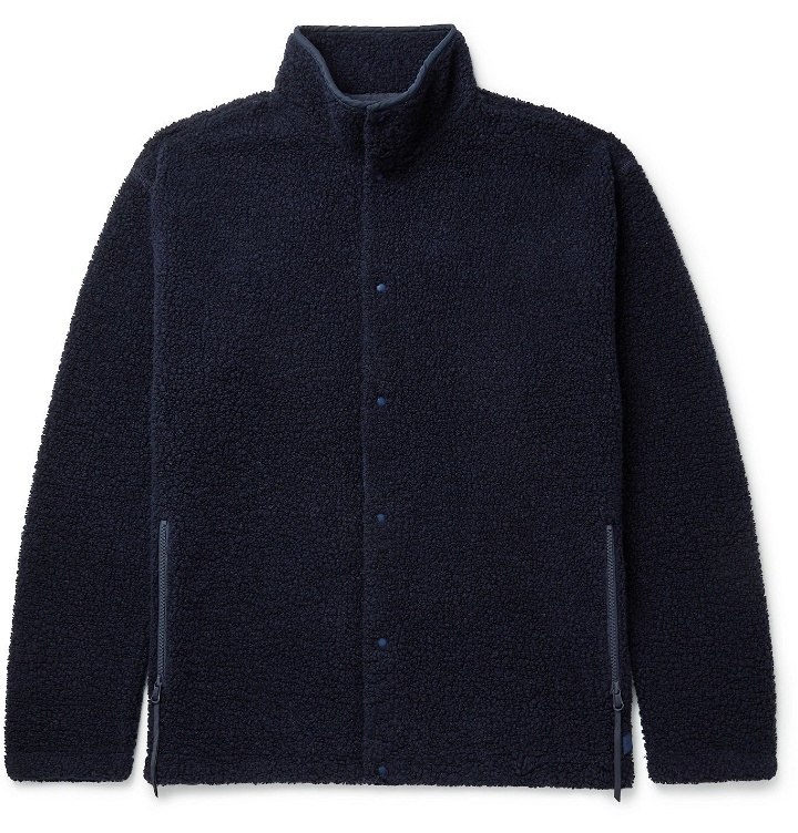 Photo: nanamica - Wool-Blend Fleece Jacket - Blue