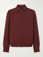Portuguese Flannel - Aurelia Wool-Tweed Blouson Jacket - Red