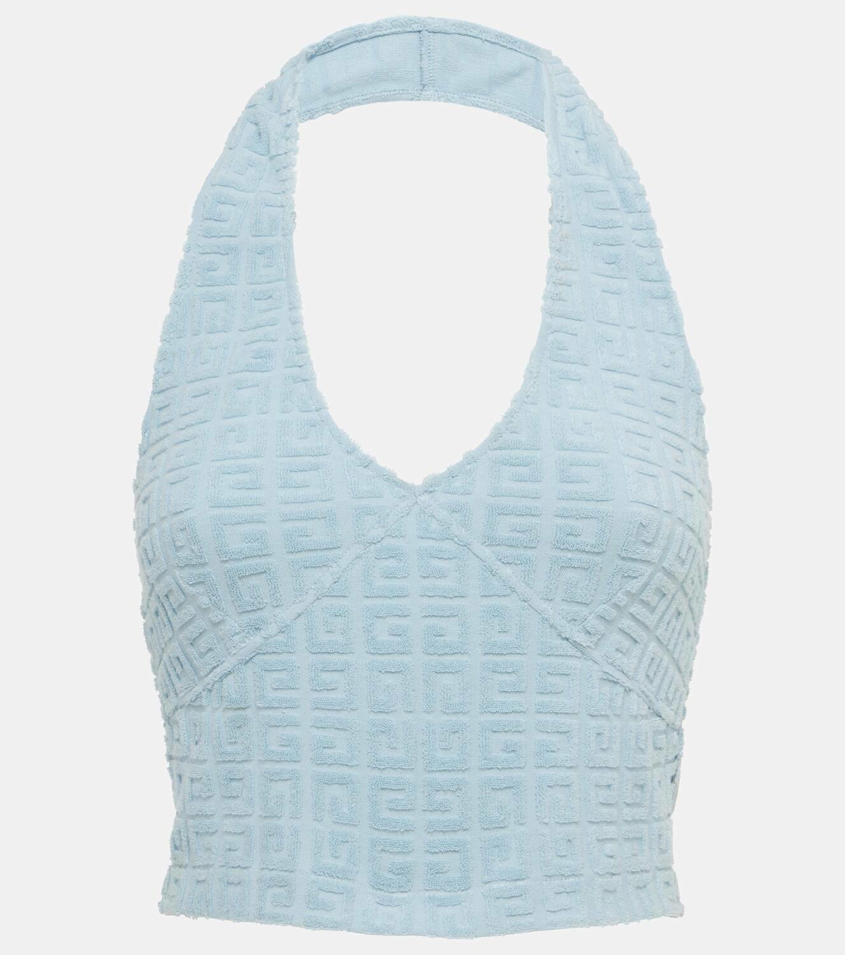 Givenchy Plage 4G cotton-blend terry crop top Givenchy