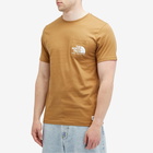 The North Face Men's Berkeley California Pocket T-Shirt in Utility Brown