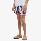 Folk Men's Damien Poulain Swim Shorts in Moon Print Dp