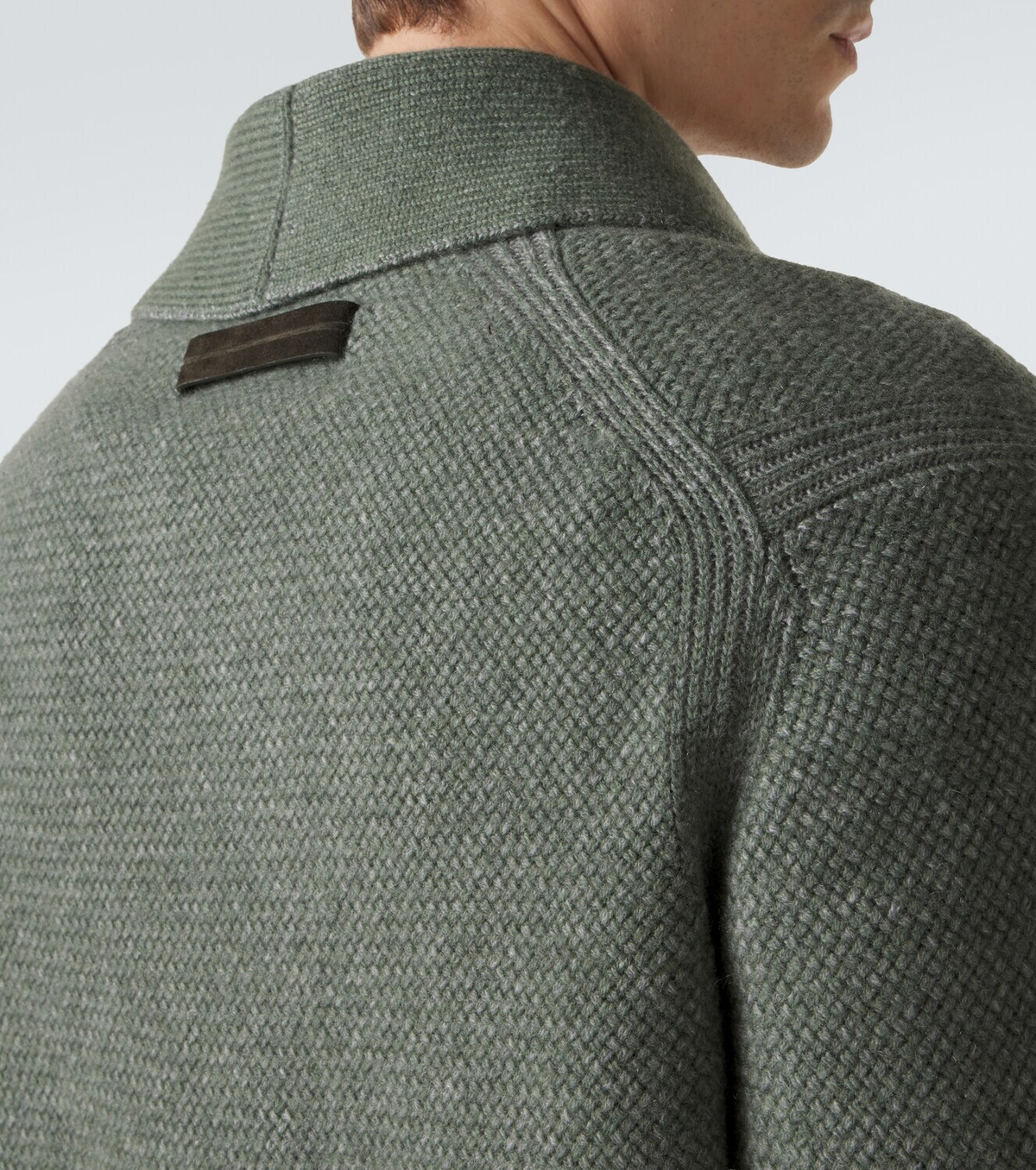Zegna Waffle-knit cashmere and wool cardigan