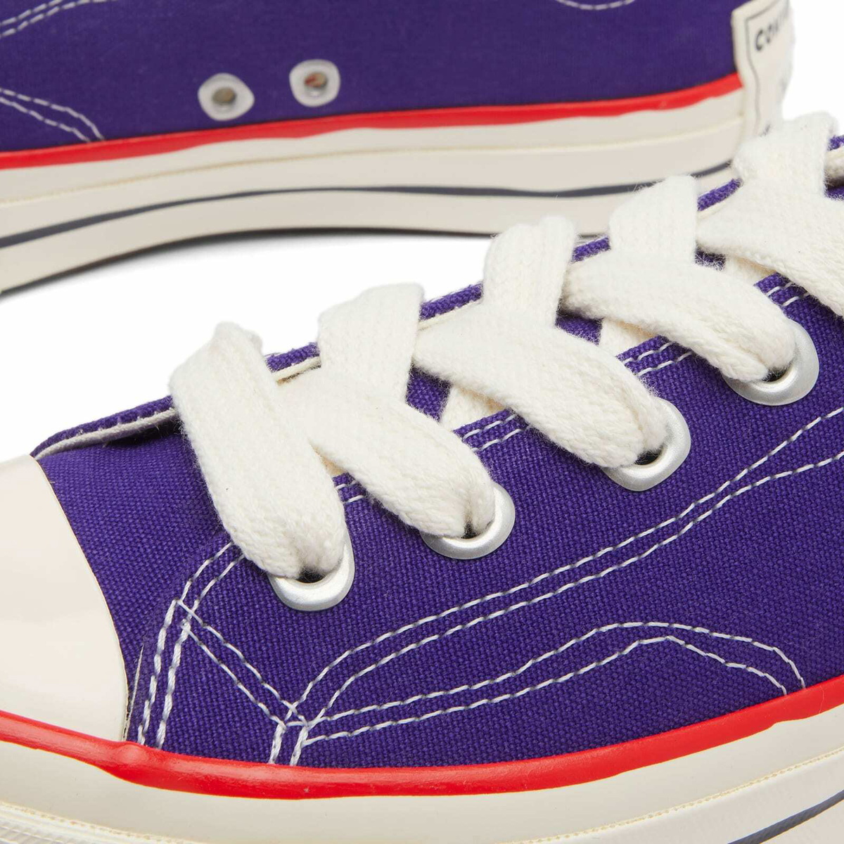 Converse Chuck 70 Sketch Ox Sneakers in Court Purple/Egret/Red