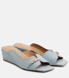 Ganni Butterfly wedge mules