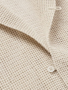 BODE - Macramé Cotton Shirt - Neutrals