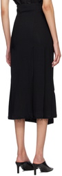 BITE Black Raw Midi Skirt