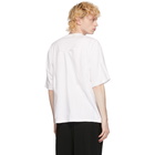 N.Hoolywood White Staple Front T-Shirt