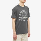 New Balance Men's Hoops Invitational T-Shirt in Blacktop