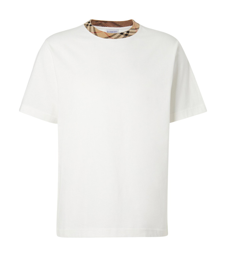 Photo: Burberry Burberry Check cotton jersey T-shirt