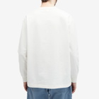 Nanga Men's Long Sleeve Eco Hybrid Box Logo T-Shirt in White