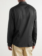 James Perse - Stretch Cotton-Blend Poplin Shirt - Black