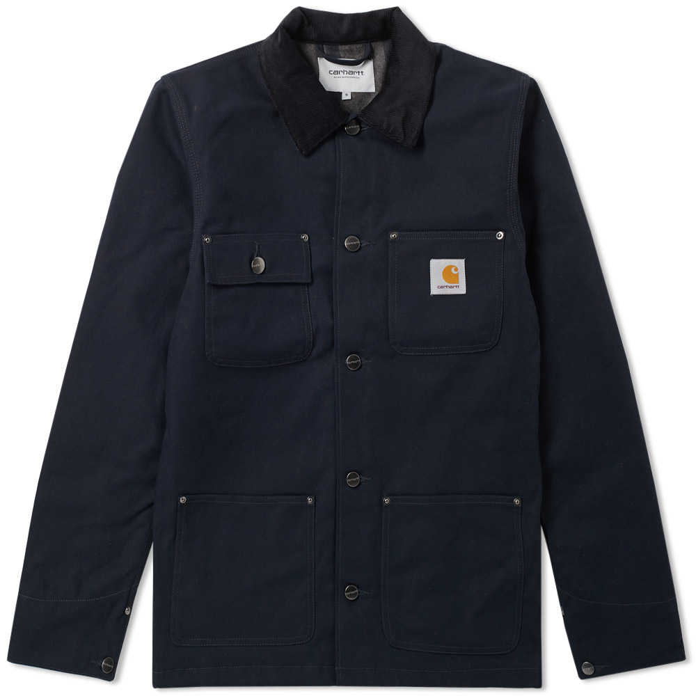 Carhartt wip michigan chore coat black best sale