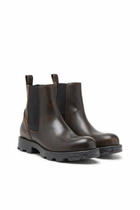 Diesel D-Hammer-Chelsea boots in brushed leather - Boots Mens in Brown