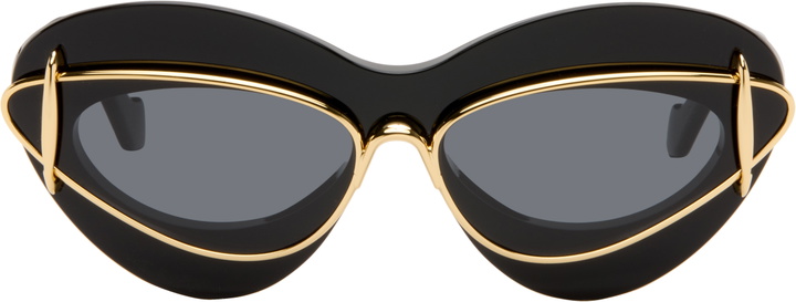 Photo: LOEWE Black Double Frame Sunglasses