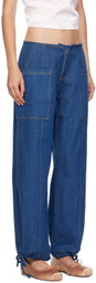 Sandy Liang Indigo Tifosi Jeans