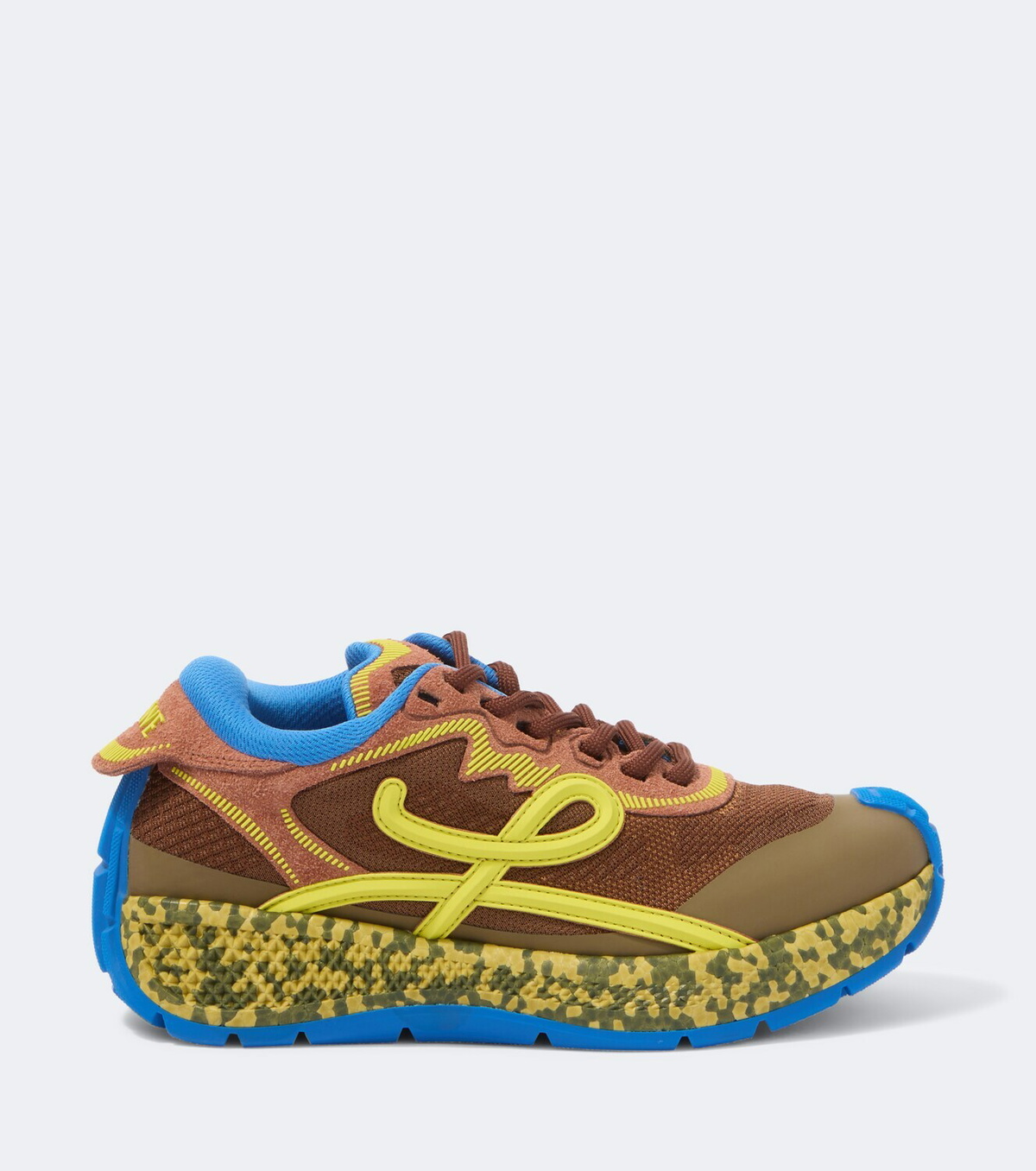 Loewe Pogo suede-trimmed sneakers