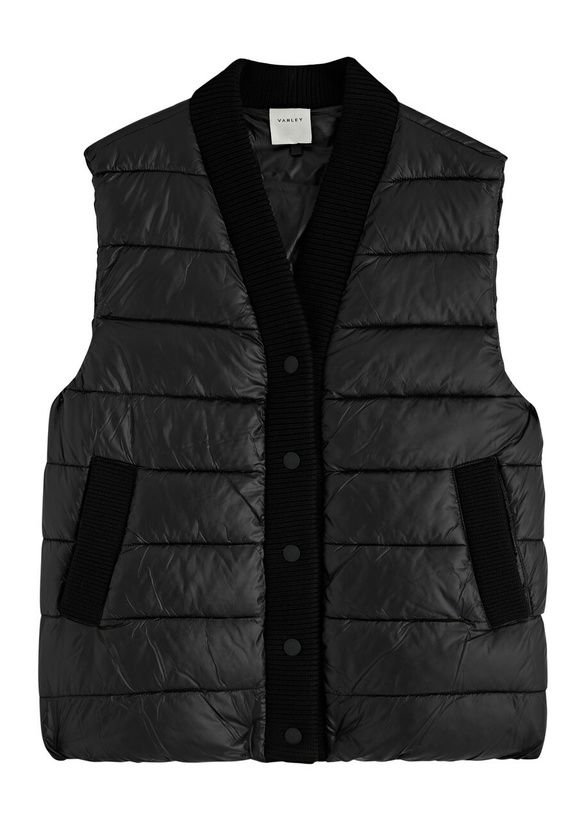 Photo: Varley Colwyn Quilted Nylon Gilet Black