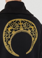 Marine Serre Ornament Half Zip Sweater