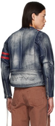 EYTYS Navy Damon Leather Jacket