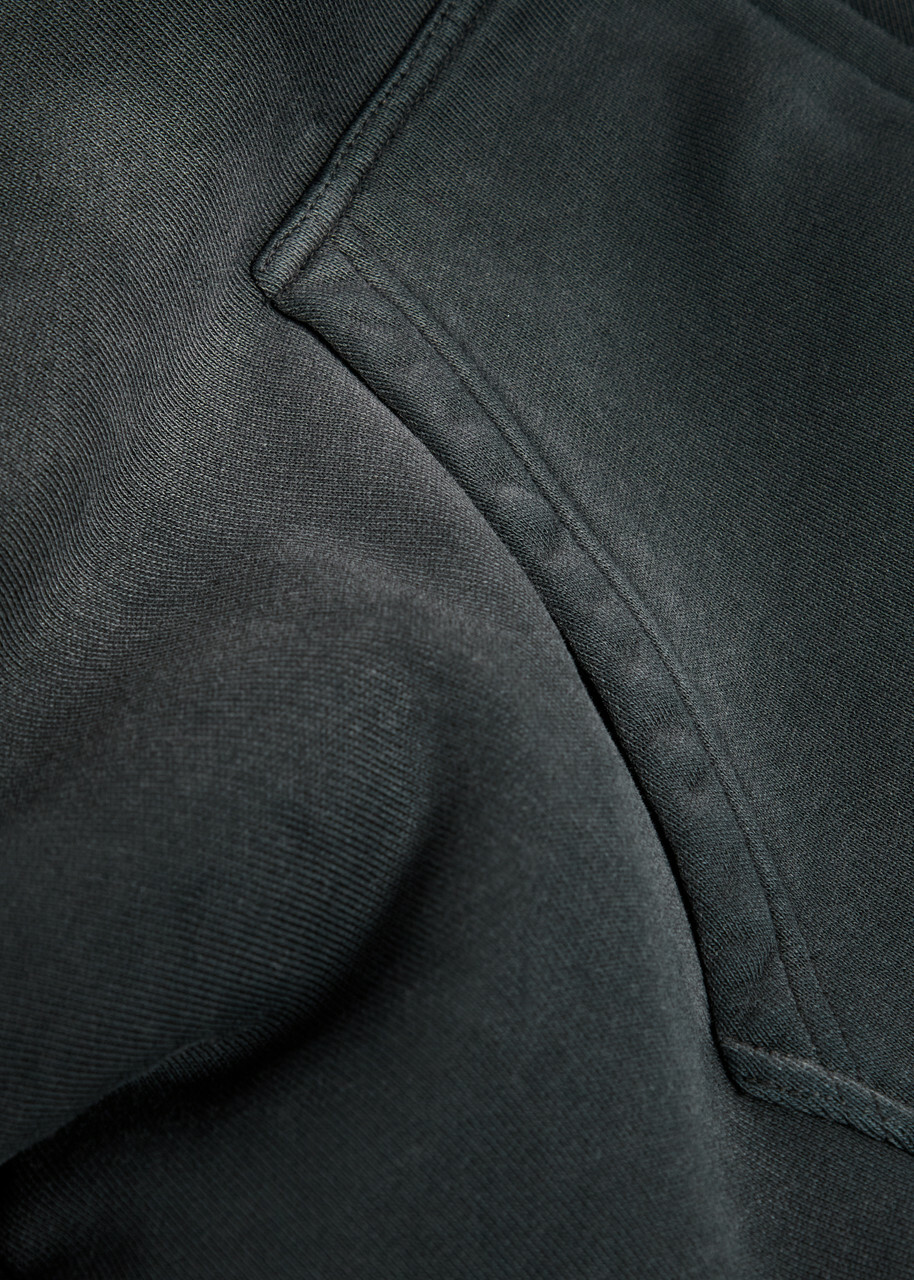 Picante Reversible Hooded Faux fur Cotton Jacket Black