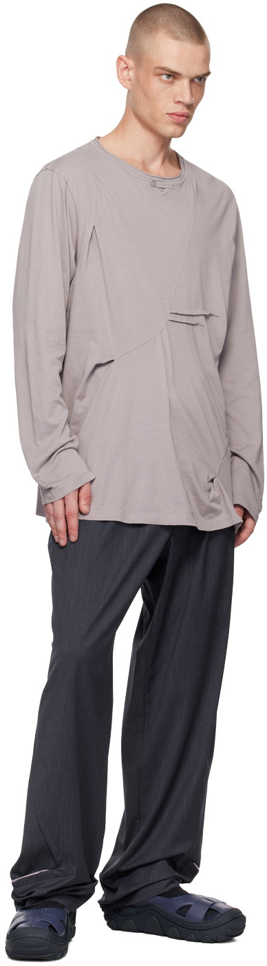 Kiko Kostadinov Navy Bendix Tailored Trousers