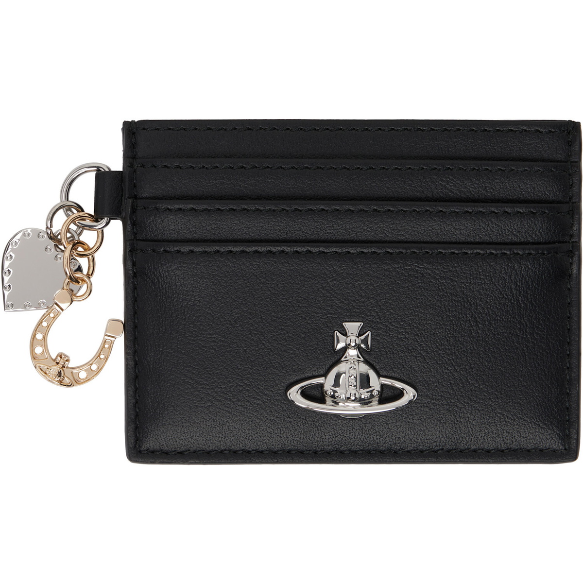 Vivienne Westwood Blue Thin Line Orb Card Holder Vivienne Westwood