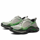 Balenciaga Men's Triple S 2 Light Mesh Sneaker in Grey/Green Mix