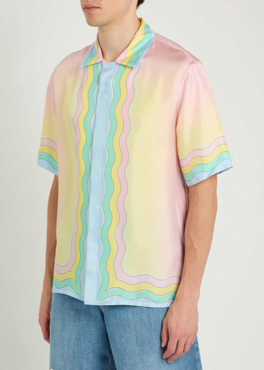 Casablanca The Love Of Dance Printed Silk Shirt Multicoloured 1