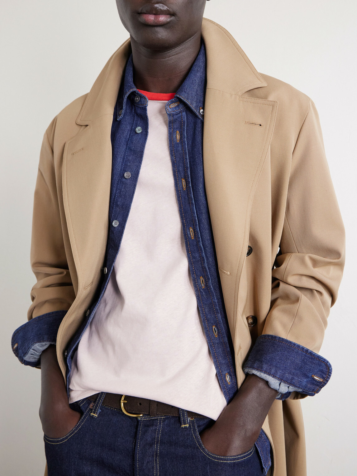 A.P.C. - Jules Organic Cotton and Linen-Blend T-Shirt - Pink