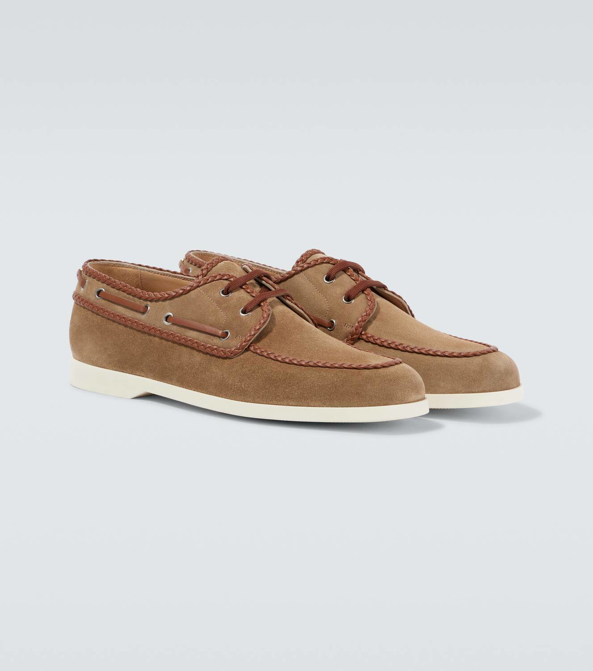 フラットシューズ Valentino Garavani ` Palm Avenue` Boat Shoes Valentino Garavani Palm Avenue Crust and Nappa Leather Boat