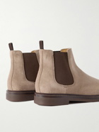 Brunello Cucinelli - Suede Chelsea Boots - Neutrals