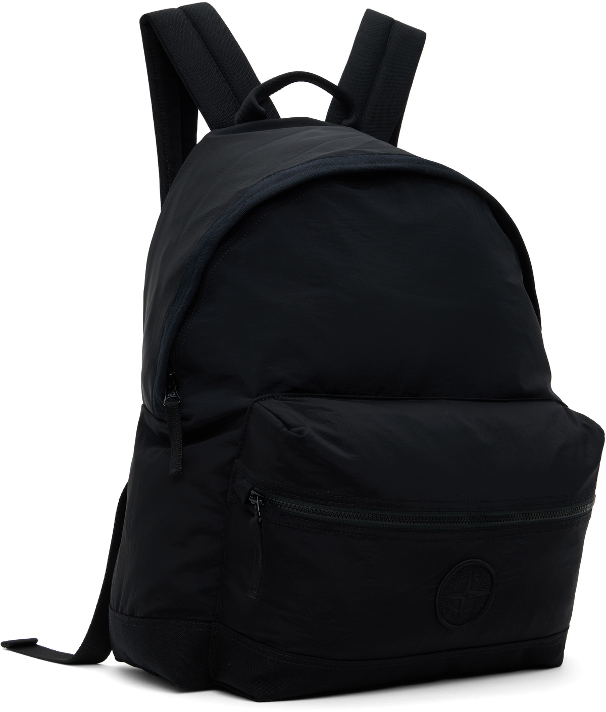 Stone Island Black Nylon Metal Backpack