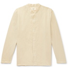 Folk - Grandad-Collar Linen and Cotton-Blend Shirt - Neutrals