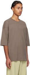 MM6 Maison Margiela Taupe Dropped Shoulder T-Shirt