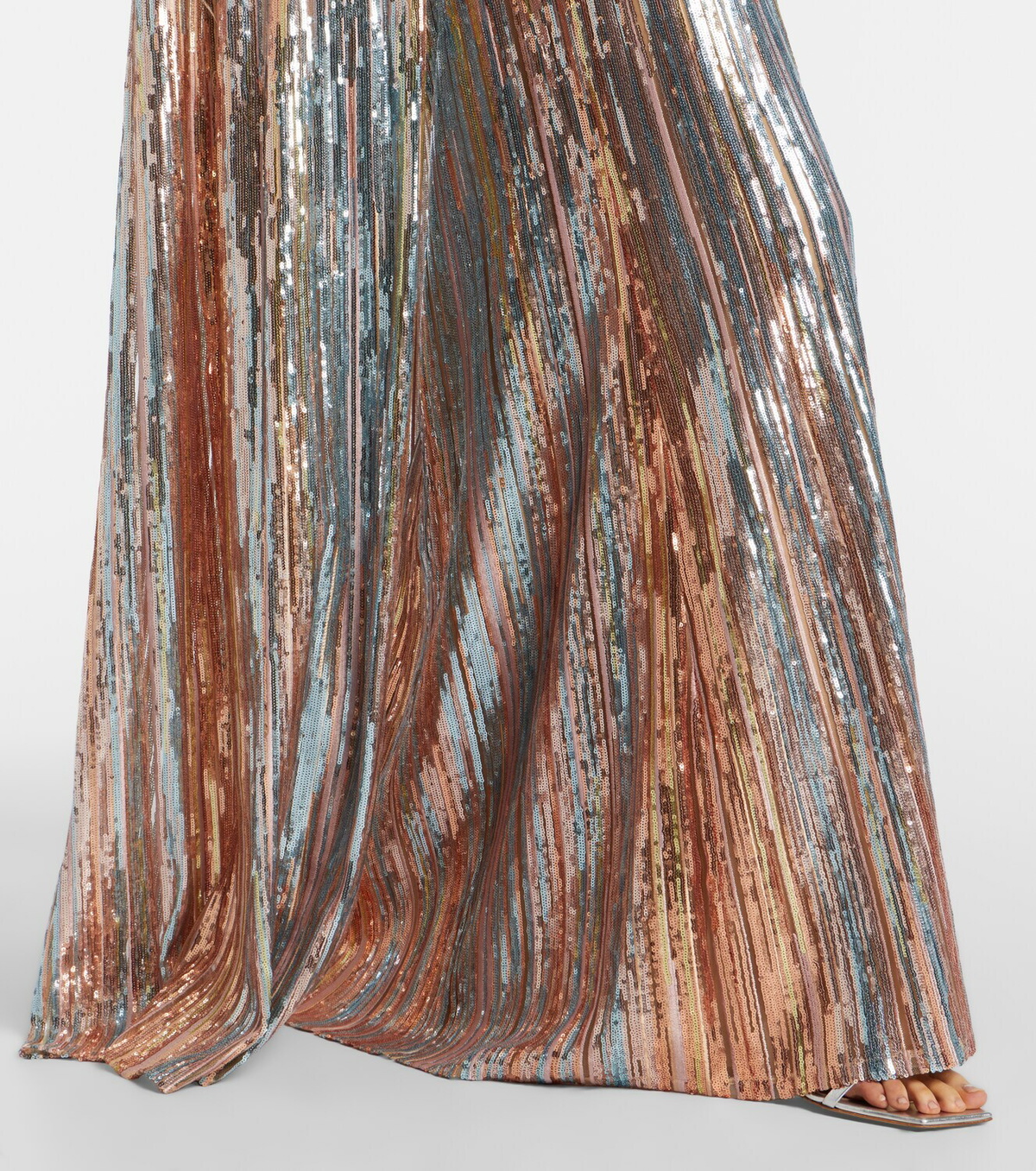 Elie Saab Sequined caped gown