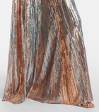 Elie Saab Sequined caped gown