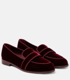 Aquazzura Martin velvet loafers