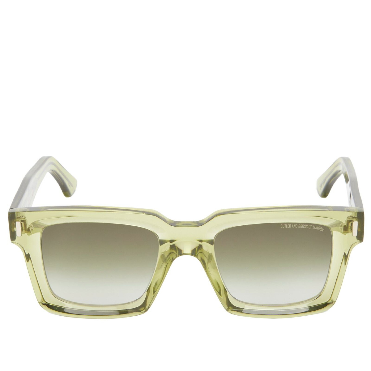 Cutler and Gross 1386 Sunglasses in Crystal Green 